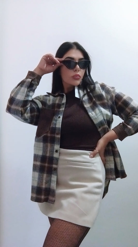 Camicia Velvet Plaid