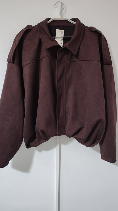 Giacca Bomber Scamosciata